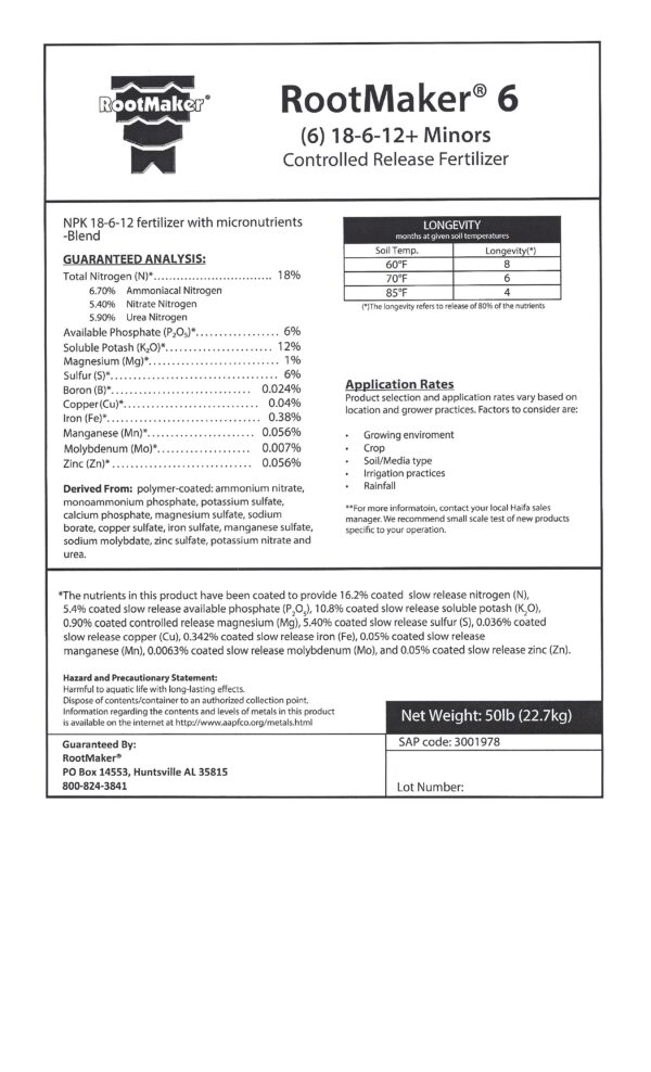 RootMaker® 6M Propagation Fertilizer